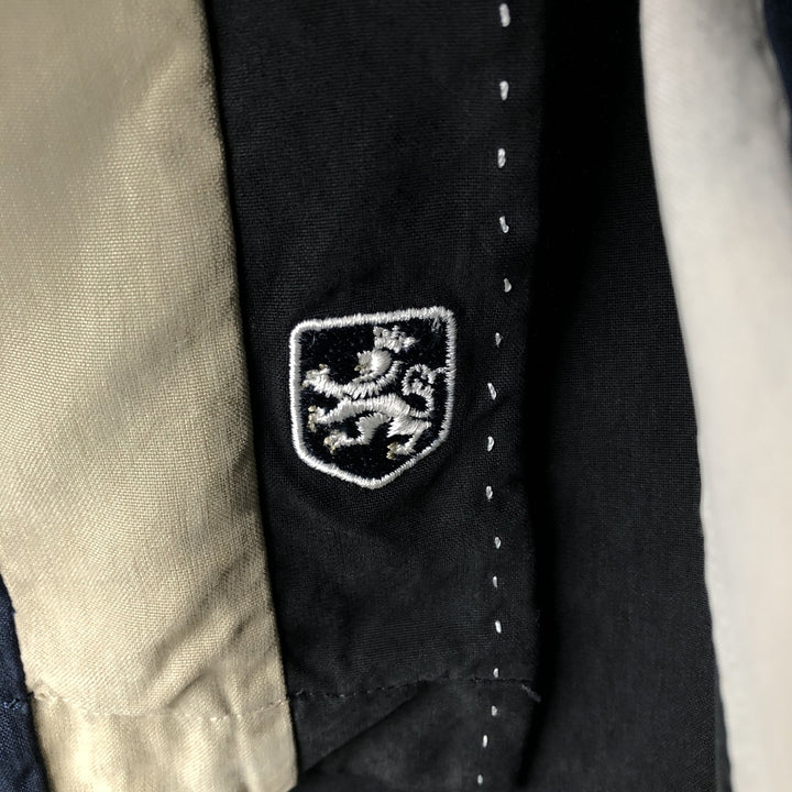 Nat Nast Open Collar Short Sleeve Two-Tone Shirt Box Shirt Men's XL Equivalent silk black type Vintage Second Hand