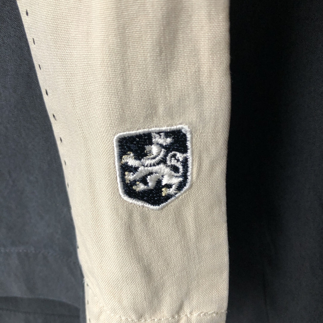 90'S Nat Nast Open Collar Short Sleeve Two-Tone Shirt Box Shirt Men's Size L (Equivalent) Vintage silk black type Vintage Second Hand