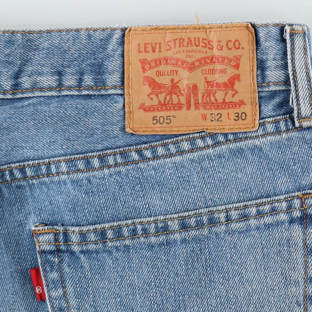 Levi's 505 tapered denim pants for men, size W33 unclear blue type Vintage Second Hand