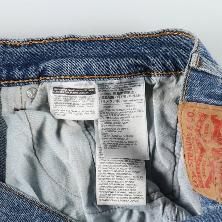 Levi's 505-2177 Tapered Denim Pants, Men's Size W36 (approx.) cotton blue type Vintage Second Hand
