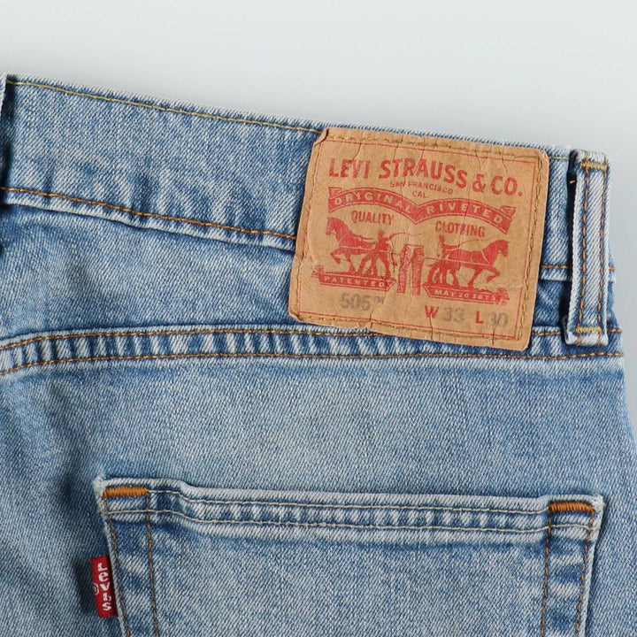 Levi's 505-1456 Straight Denim Pants, Men's W33 (approx.) cotton blue type Vintage Second Hand