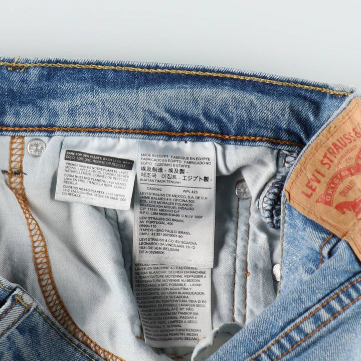Levi's 505-1456 Straight Denim Pants, Men's W33 (approx.) cotton blue type Vintage Second Hand