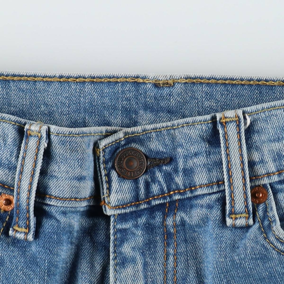 Levi's 505-1456 Straight Denim Pants, Men's W33 (approx.) cotton blue type Vintage Second Hand