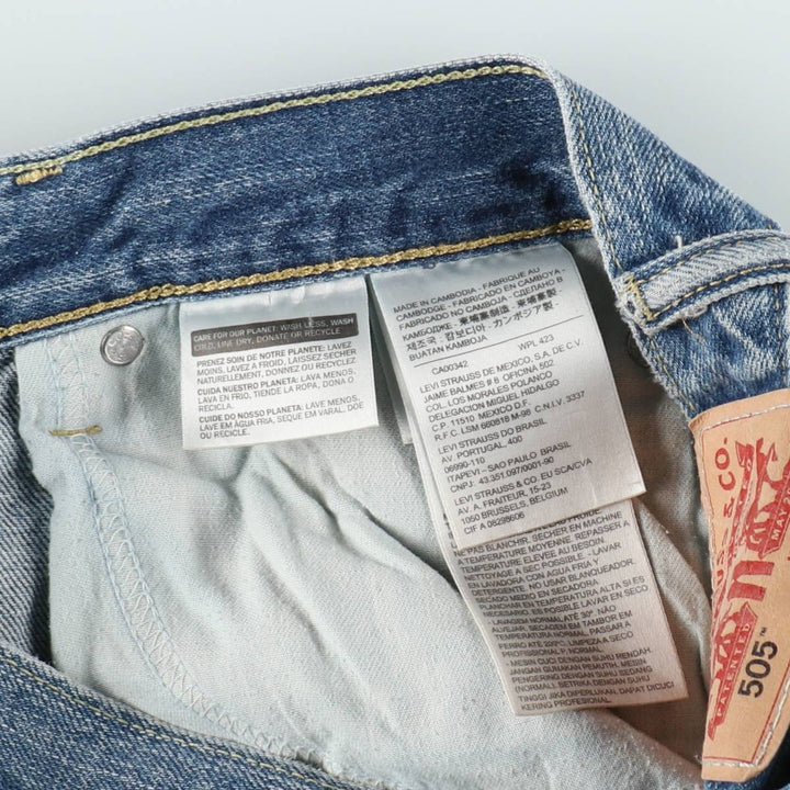 Levi's 505-0531 Tapered Denim Pants, Men's Size W33 (approx.) cotton blue type Vintage Second Hand