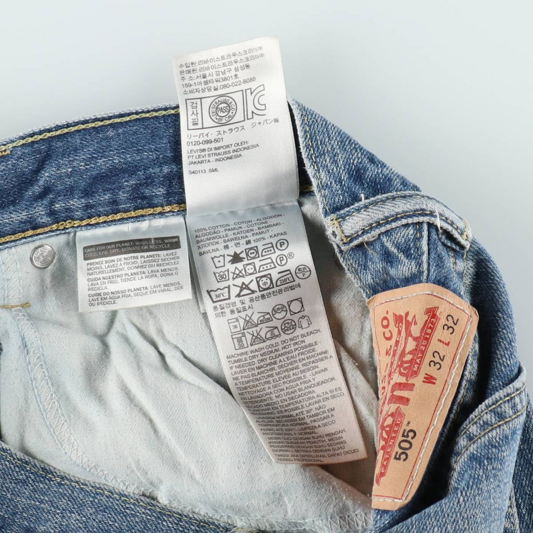 Levi's 505-0531 Tapered Denim Pants, Men's Size W33 (approx.) cotton blue type Vintage Second Hand