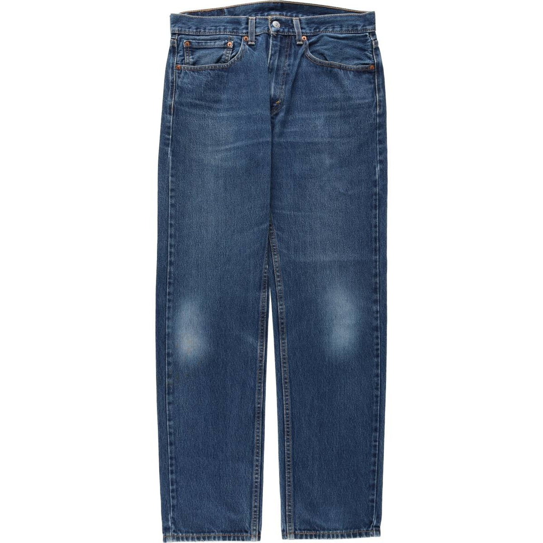 Levi's 505-0216 Straight Denim Pants, Men's Size W34 (approx.) cotton blue type Vintage Second Hand