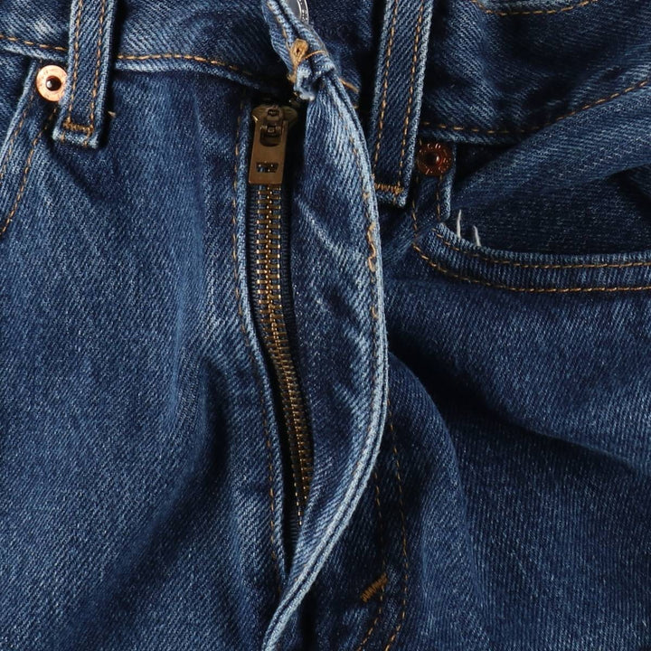 Levi's 505-0216 Straight Denim Pants, Men's Size W34 (approx.) cotton blue type Vintage Second Hand