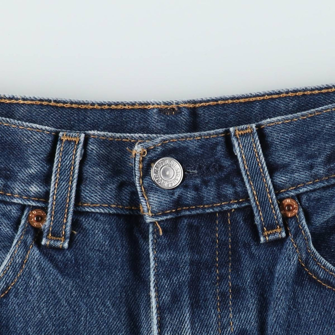 Levi's 505-0216 Straight Denim Pants, Men's Size W34 (approx.) cotton blue type Vintage Second Hand