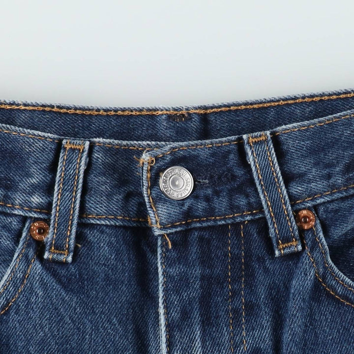 Levi's 505-0216 Straight Denim Pants, Men's Size W34 (approx.) cotton blue type Vintage Second Hand