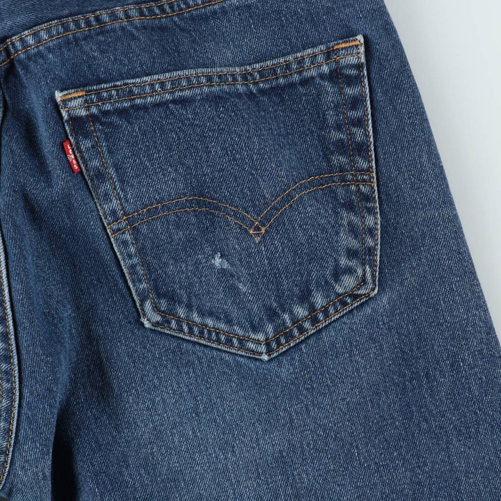 Levi's 505-0216 Straight Denim Pants, Men's Size W34 (approx.) cotton blue type Vintage Second Hand