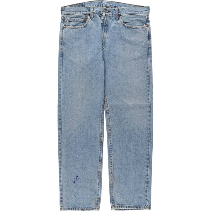 Levi's 505 Tapered Denim Pants, Men's W37 (approx.), Zipper Fly cotton blue type Vintage Second Hand