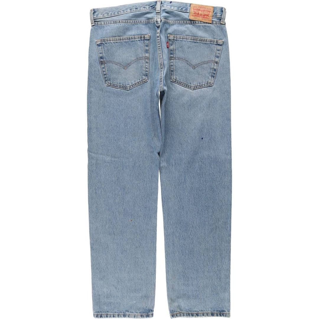 Levi's 505 Tapered Denim Pants, Men's W37 (approx.), Zipper Fly cotton blue type Vintage Second Hand