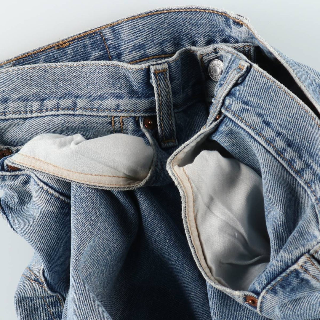 Levi's 505 Tapered Denim Pants, Men's W37 (approx.), Zipper Fly cotton blue type Vintage Second Hand