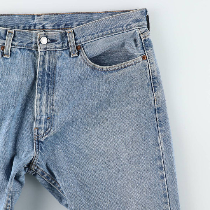 Levi's 505 Tapered Denim Pants, Men's W37 (approx.), Zipper Fly cotton blue type Vintage Second Hand