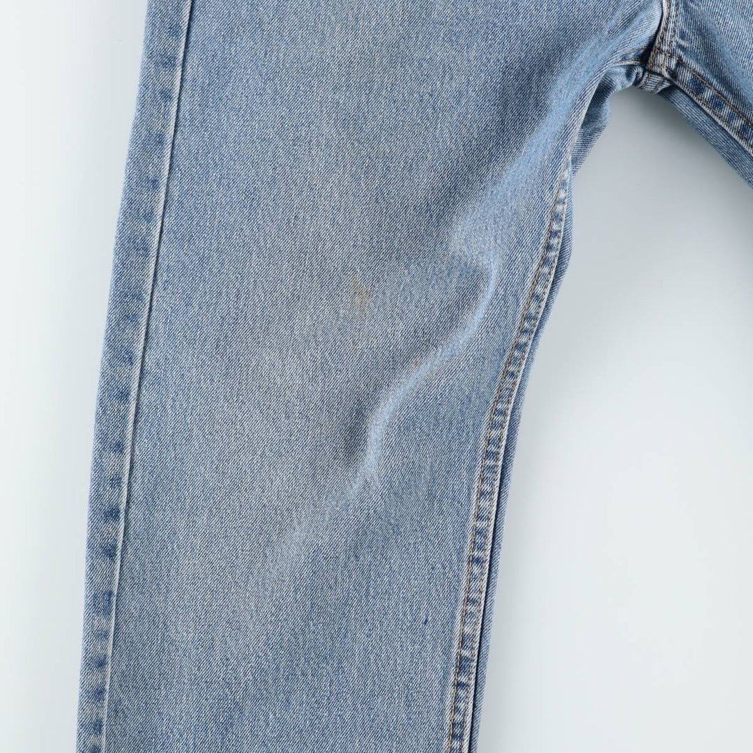 Levi's 505 Tapered Denim Pants, Men's W37 (approx.), Zipper Fly cotton blue type Vintage Second Hand