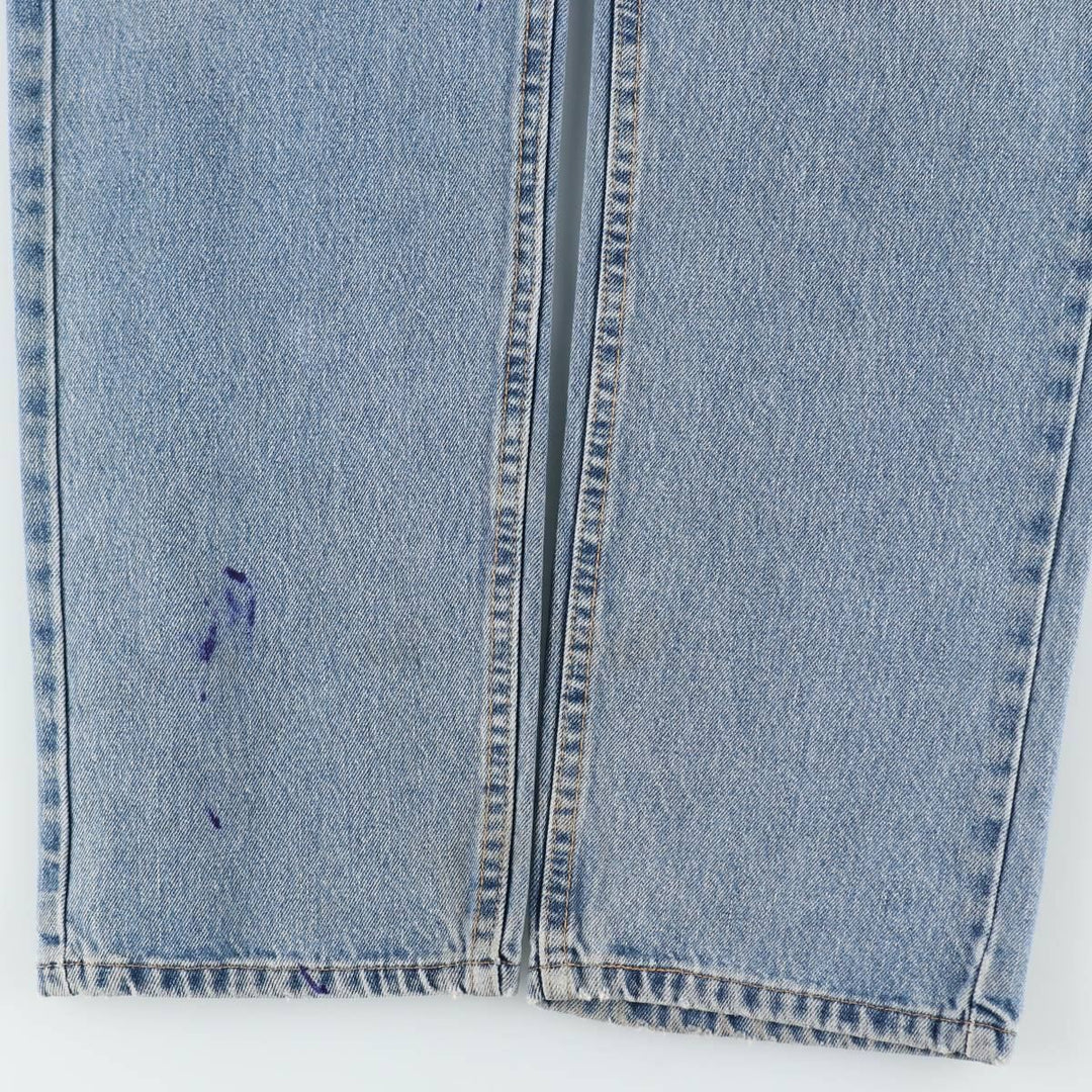 Levi's 505 Tapered Denim Pants, Men's W37 (approx.), Zipper Fly cotton blue type Vintage Second Hand