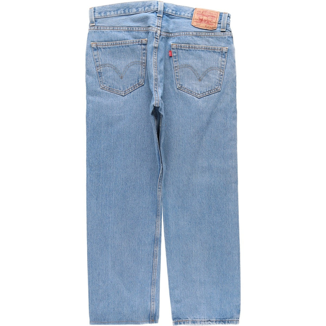 Levi's 505 REGULAR FIT tapered denim pants for men, size w36 cotton Blue type light blue Vintage Second Hand