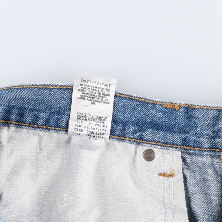 Levi's 505 REGULAR FIT tapered denim pants for men, size w36 cotton Blue type light blue Vintage Second Hand