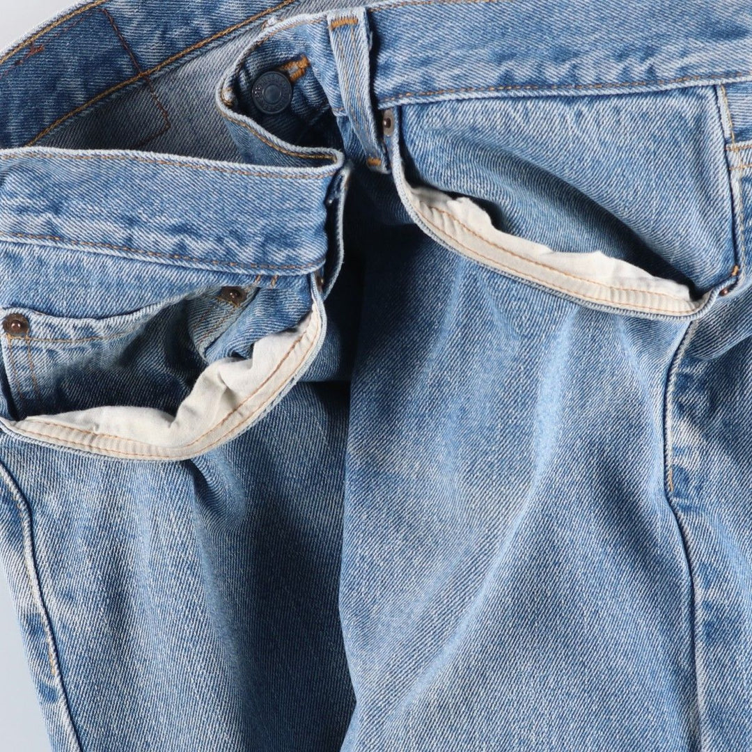 Levi's 505 REGULAR FIT tapered denim pants for men, size w36 cotton Blue type light blue Vintage Second Hand