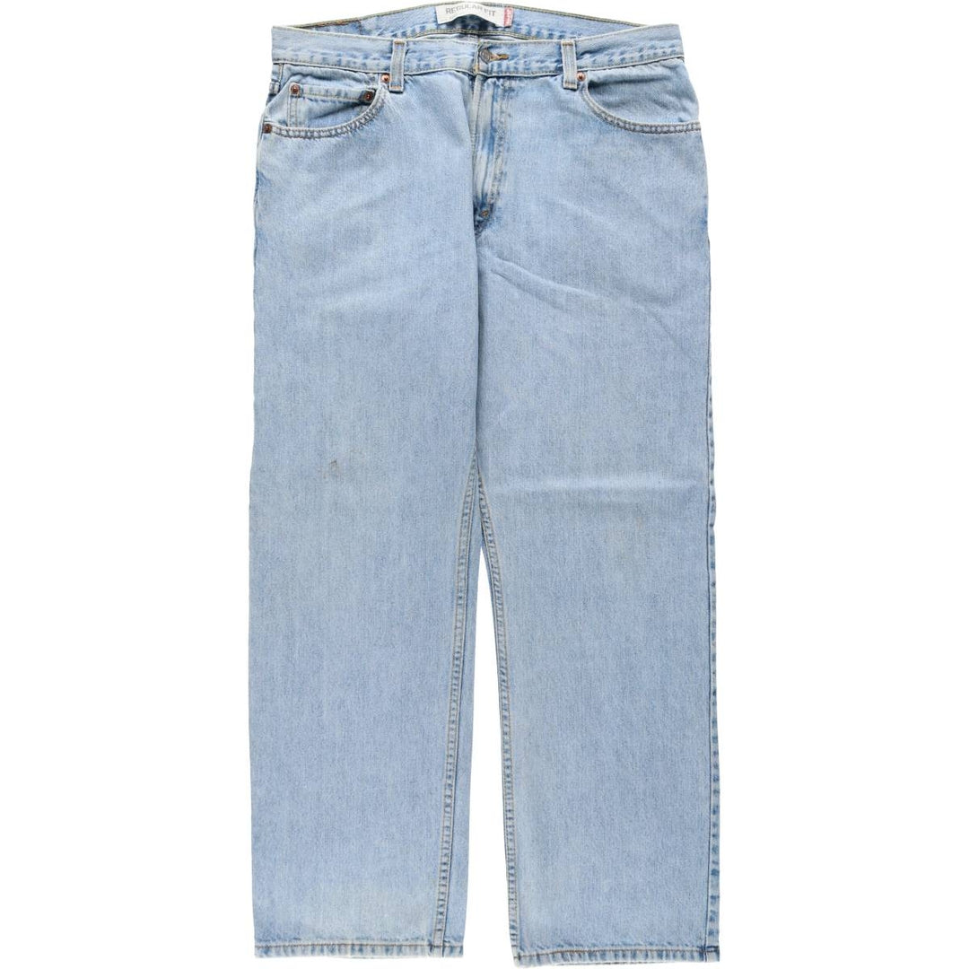 Levi's 505 REGULAR FIT tapered denim pants for men, size w35 cotton blue type Vintage Second Hand