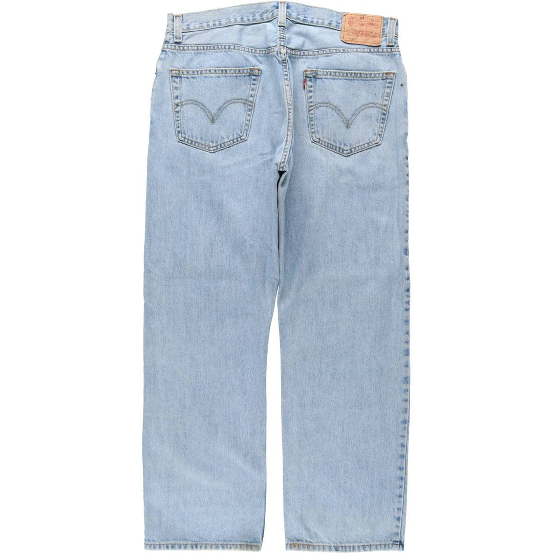 Levi's 505 REGULAR FIT tapered denim pants for men, size w35 cotton blue type Vintage Second Hand