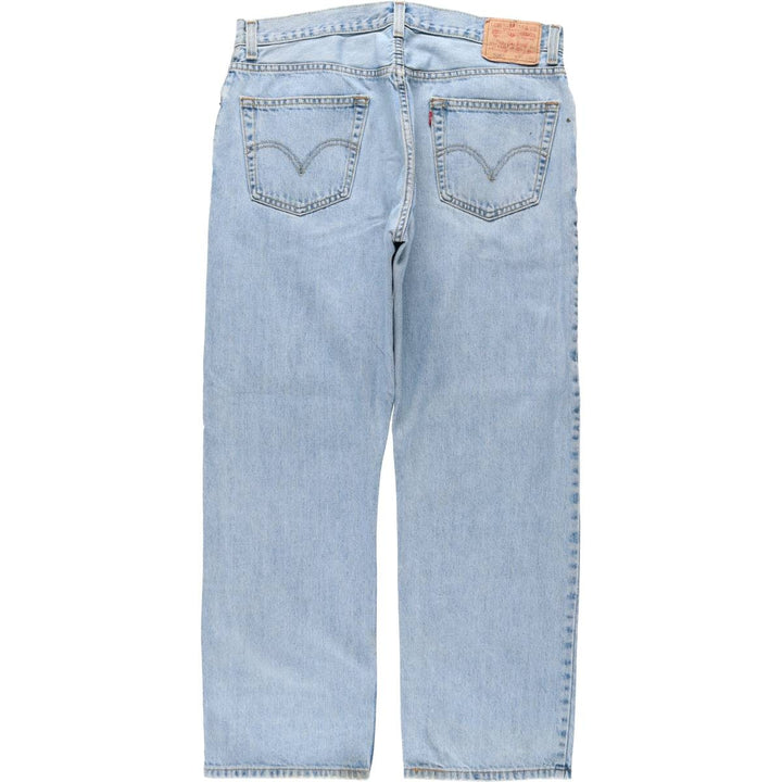 Levi's 505 REGULAR FIT tapered denim pants for men, size w35 cotton blue type Vintage Second Hand