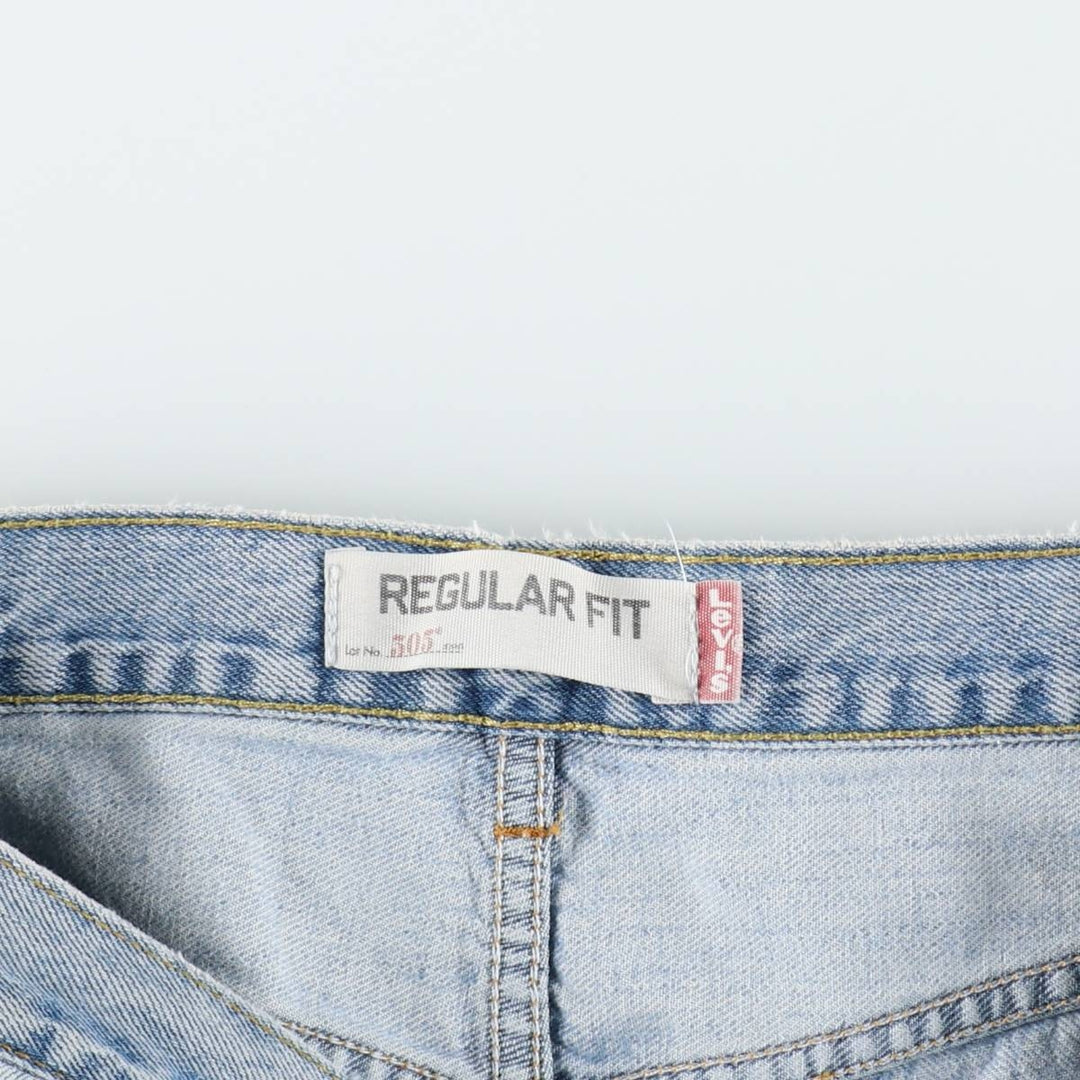 Levi's 505 REGULAR FIT tapered denim pants for men, size w35 cotton blue type Vintage Second Hand