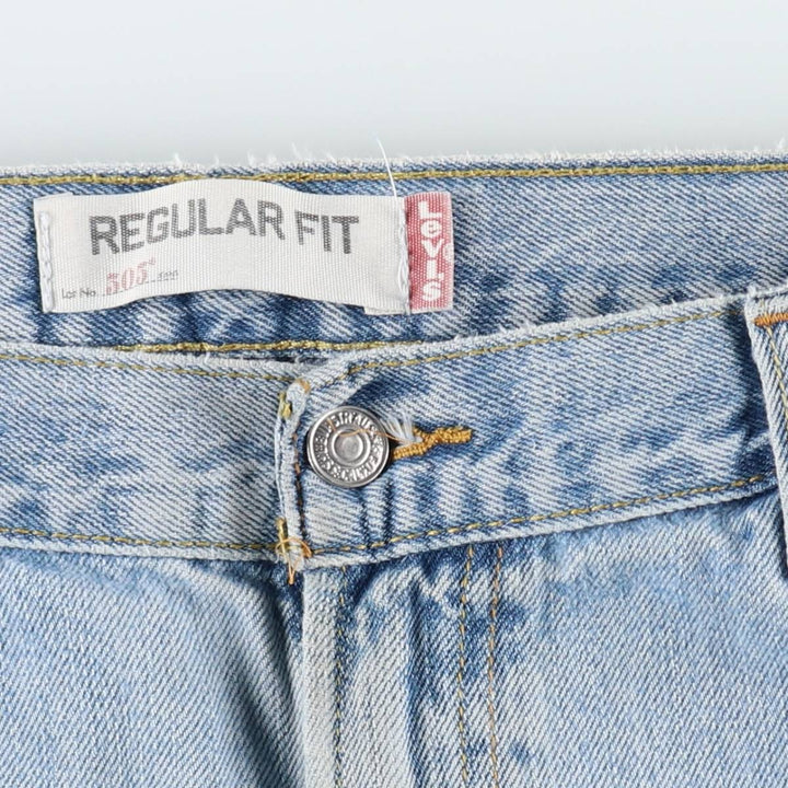 Levi's 505 REGULAR FIT tapered denim pants for men, size w35 cotton blue type Vintage Second Hand