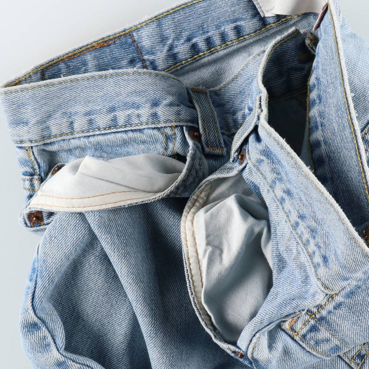 Levi's 505 REGULAR FIT tapered denim pants for men, size w35 cotton blue type Vintage Second Hand