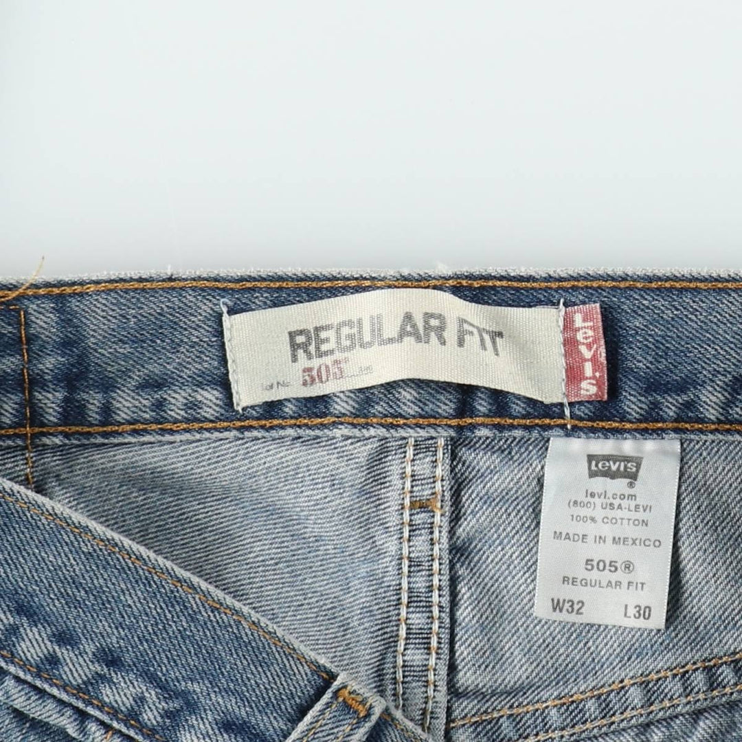 2000'S Levi's 505 Regular Fit Tapered Denim Pants, Men's Size W31 cotton blue type Vintage Second Hand