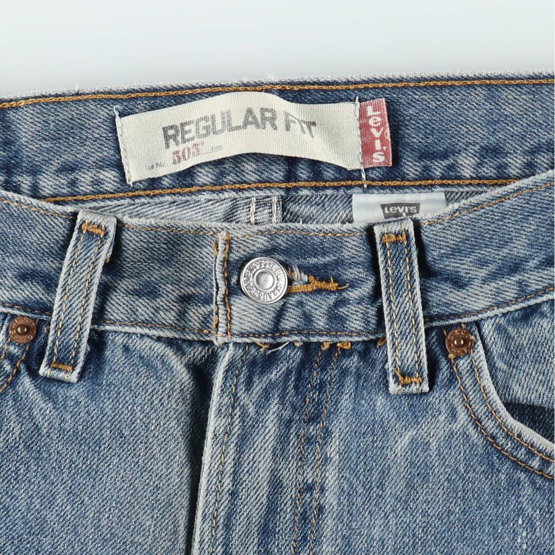 2000'S Levi's 505 Regular Fit Tapered Denim Pants, Men's Size W31 cotton blue type Vintage Second Hand
