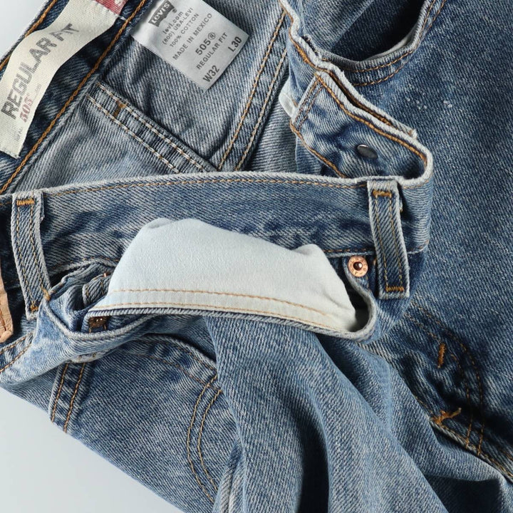 2000'S Levi's 505 Regular Fit Tapered Denim Pants, Men's Size W31 cotton blue type Vintage Second Hand