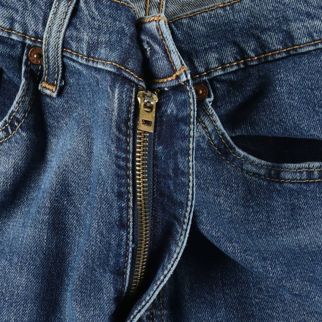 Levi's 505 tapered denim pants for men, size W34 cotton blue type Vintage Second Hand