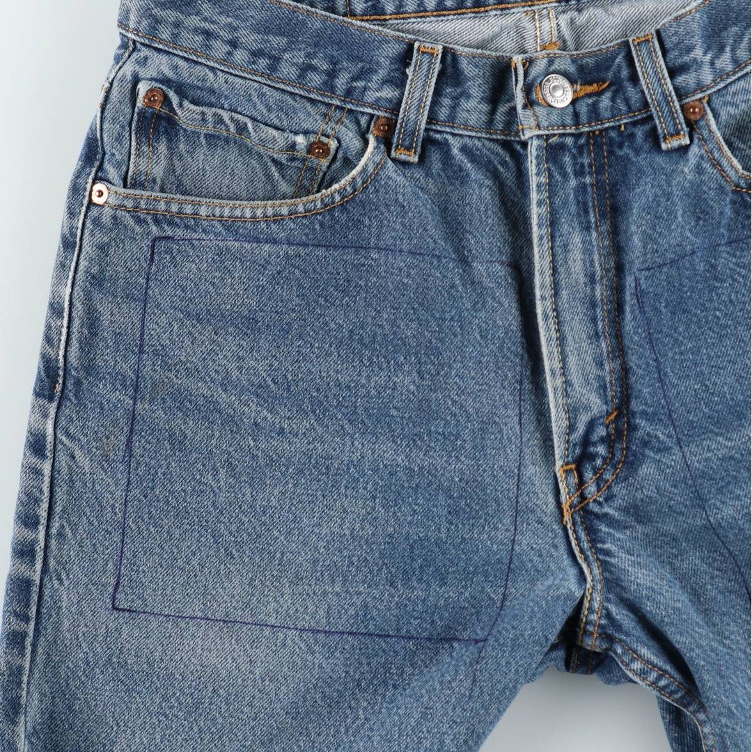 Levi's 505 REGULAR FIT tapered denim pants for men, size w32 cotton blue type Vintage Second Hand
