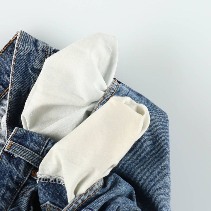 Levi's 505 REGULAR FIT tapered denim pants for men, size w32 cotton blue type Vintage Second Hand