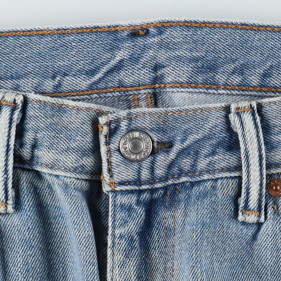 Levi's 505 tapered denim pants for men, size w36 unclear blue type Vintage Second Hand