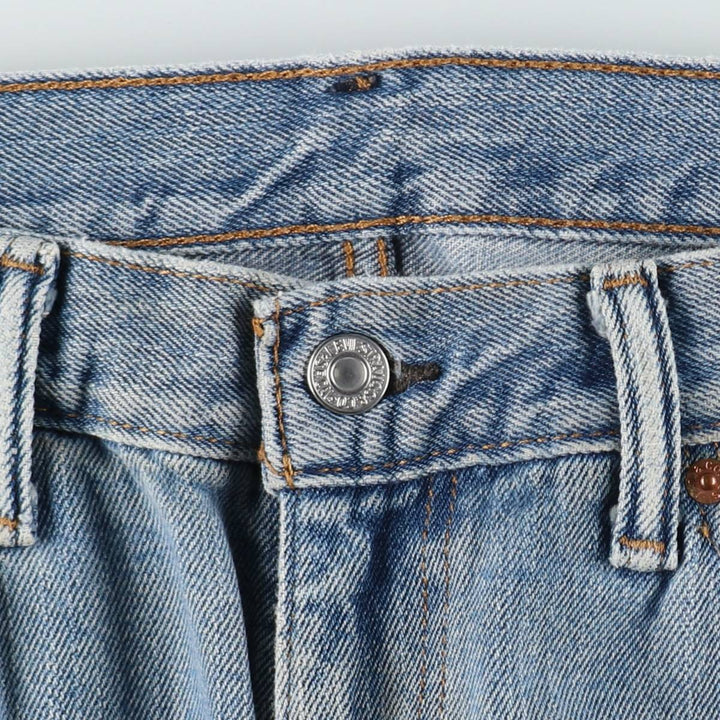 Levi's 505 tapered denim pants for men, size w36 unclear blue type Vintage Second Hand