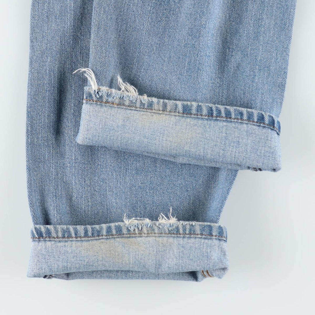Levi's 505 tapered denim pants for men, size w36 unclear blue type Vintage Second Hand