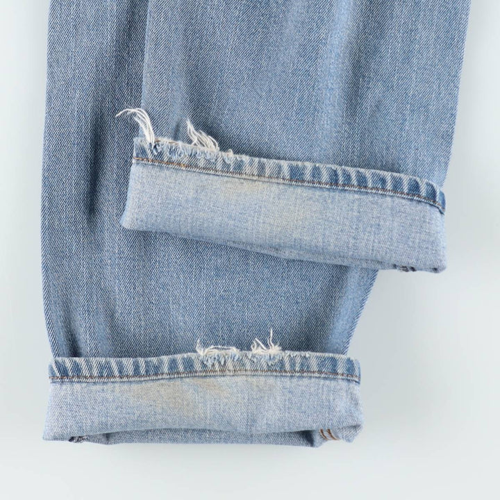 Levi's 505 tapered denim pants for men, size w36 unclear blue type Vintage Second Hand