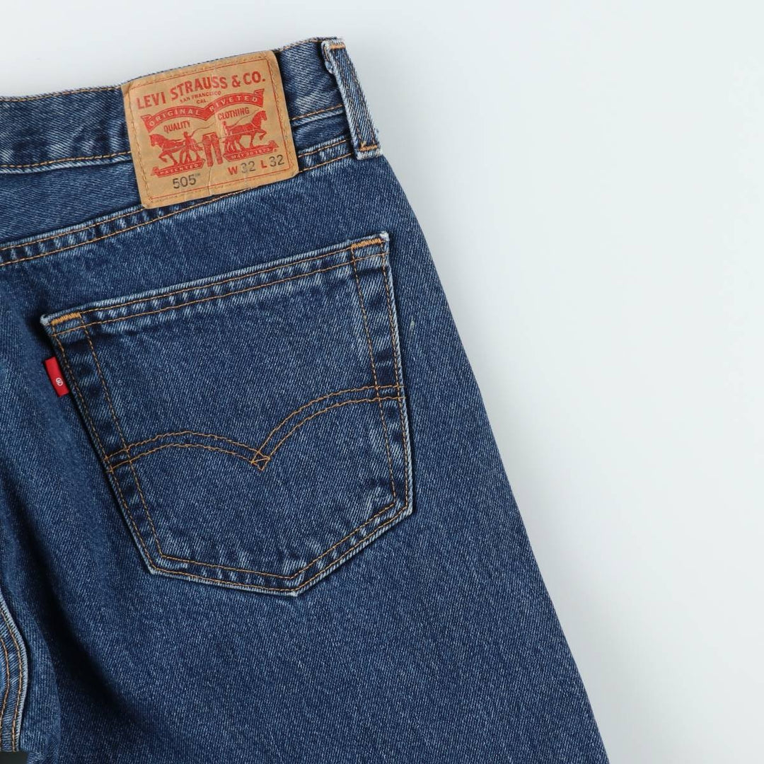 Levi's 505-4886 Straight Denim Pants, Men's, Size W34 cotton blue type Vintage Second Hand