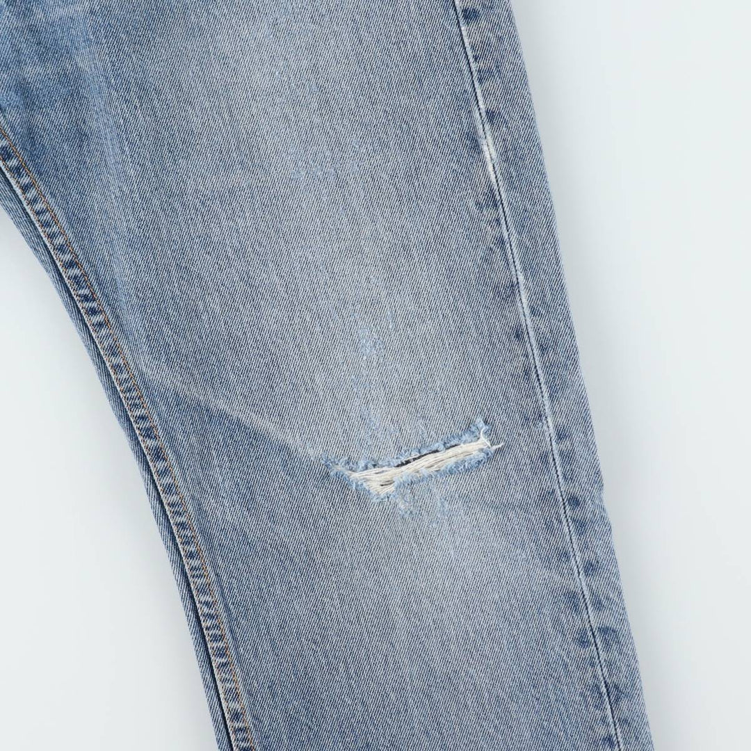 Levi's 505 Straight Denim Pants, Men's Size W34 (approx.) unclear blue type Vintage Second Hand