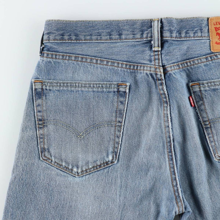 Levi's 505 Straight Denim Pants, Men's Size W34 (approx.) unclear blue type Vintage Second Hand