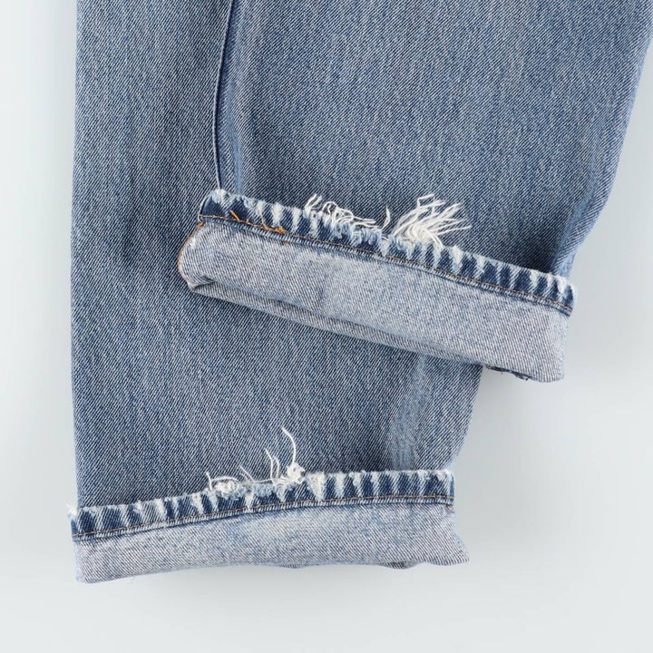 Levi's 505 Straight Denim Pants, Men's Size W34 (approx.) unclear blue type Vintage Second Hand