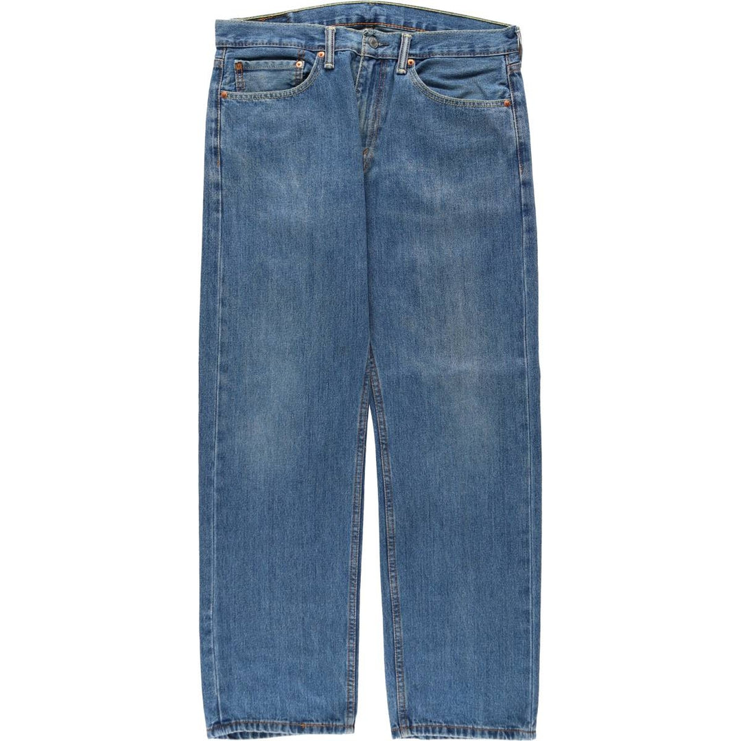 Levi's 505 tapered denim pants for men, equivalent to w35 cotton blue type Vintage Second Hand