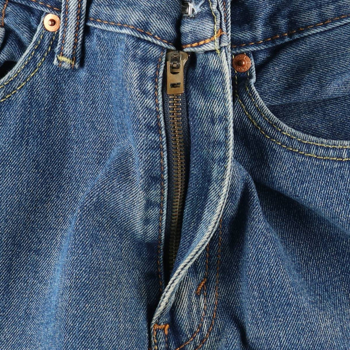 Levi's 505 tapered denim pants for men, equivalent to w35 cotton blue type Vintage Second Hand