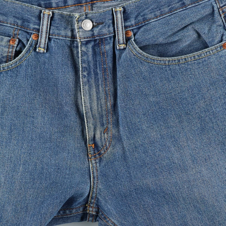 Levi's 505 tapered denim pants for men, equivalent to w35 cotton blue type Vintage Second Hand