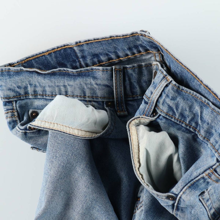 Levi's 505 tapered denim pants for men, equivalent to w32 cotton blue type Vintage Second Hand