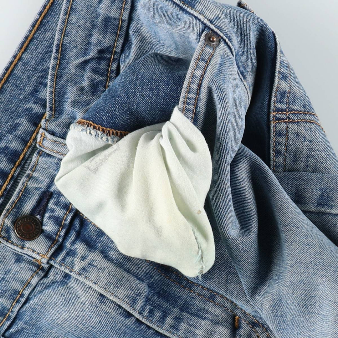 Levi's 505 tapered denim pants for men, equivalent to w32 cotton blue type Vintage Second Hand