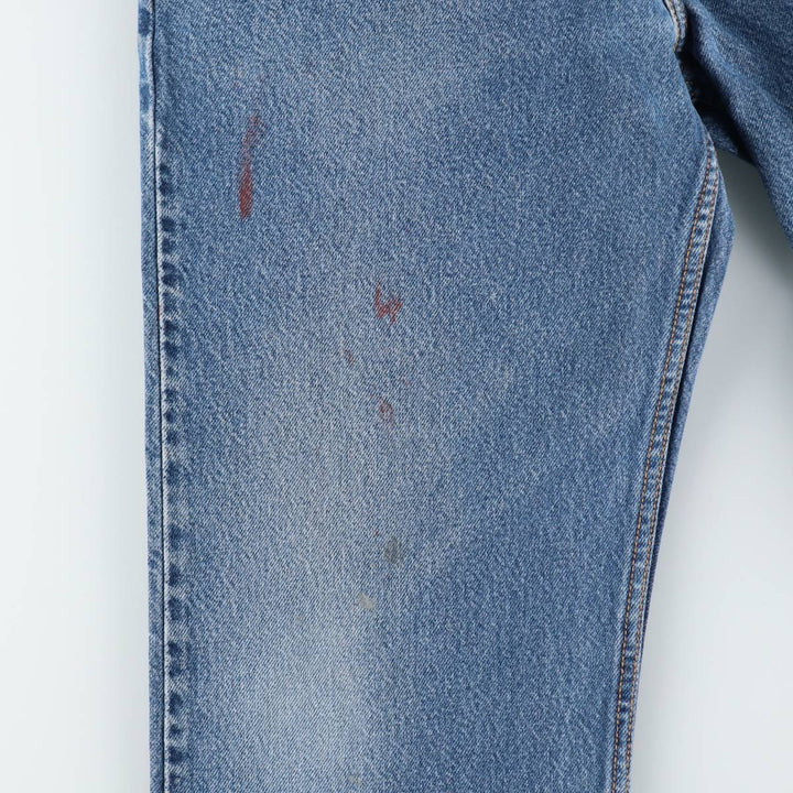 00'S Levi's 505 REGULAR FIT tapered denim pants for men, size w35 cotton blue type Vintage Second Hand