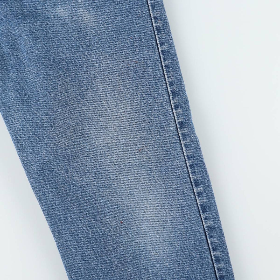 00'S Levi's 505 REGULAR FIT tapered denim pants for men, size w35 cotton blue type Vintage Second Hand